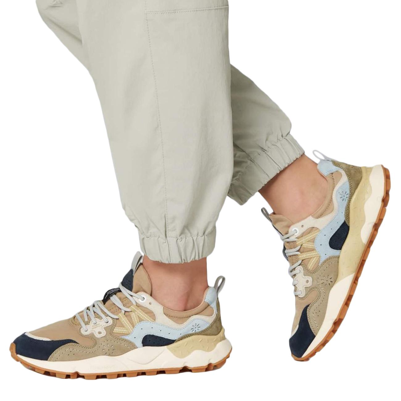 Sneakers Yamano 3 Uomo Nero Marrone Militare Verde 1A08001201781601 BLACK/BROWN ARMY/GREEN FLOWER MOUNTAIN 