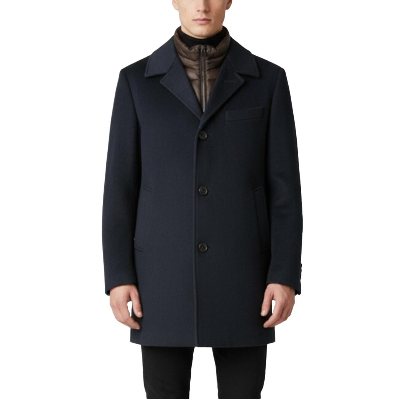 Cappotto Panno Con Pettorina Tramanera MK9940614 BLUE MARKUP 