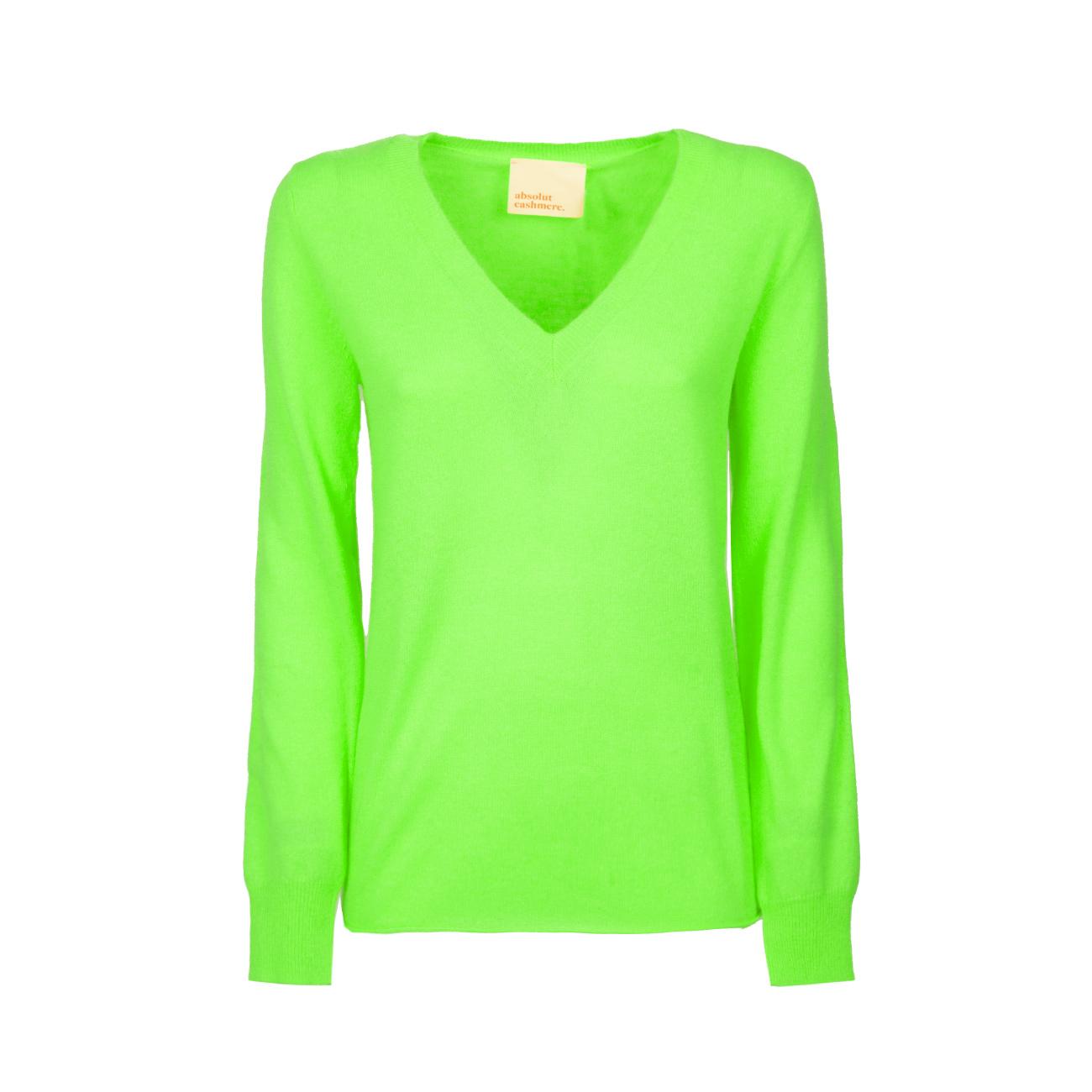 Pull Arielle Donna Vert Fluo AC142013C VERT FLUO ABSOLUT CASHMERE 