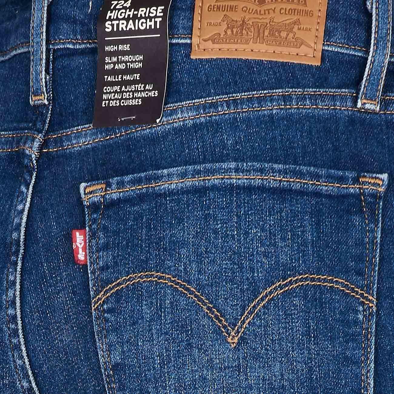 Jeans Slim 724 High Rise Donna Denim Scuro 18883/0139 NONSTOP.DENIMSCURO LEVIS 