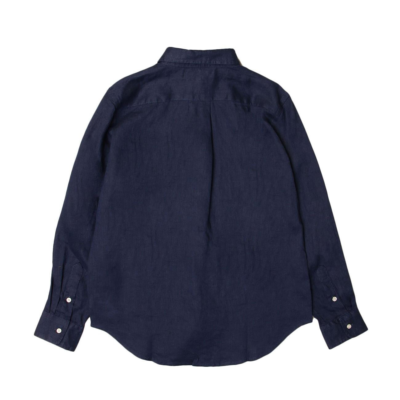 Camicia In Lino Bambino Navy 323832109 002 NAVY POLO RALPH LAUREN 