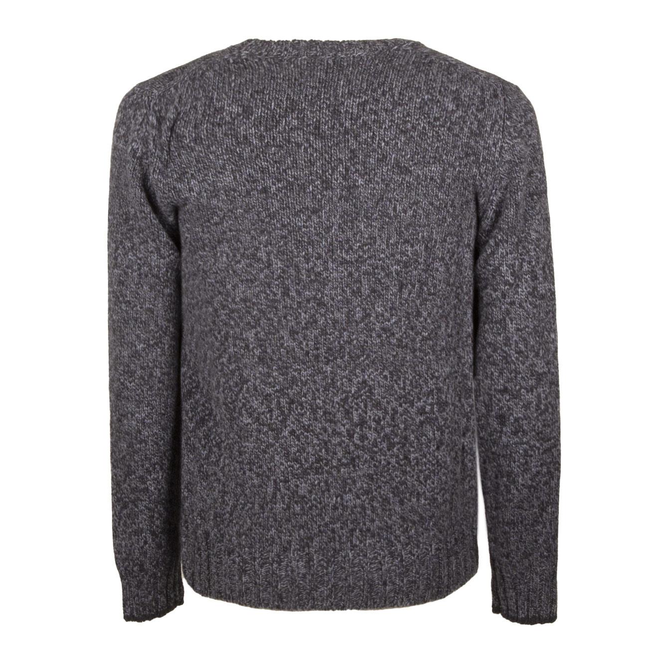 Maglia In Lana Uomo Celeste Blu Melange 10158/25701 817 CELESTE/BLU MELANGE LA FILERIA 