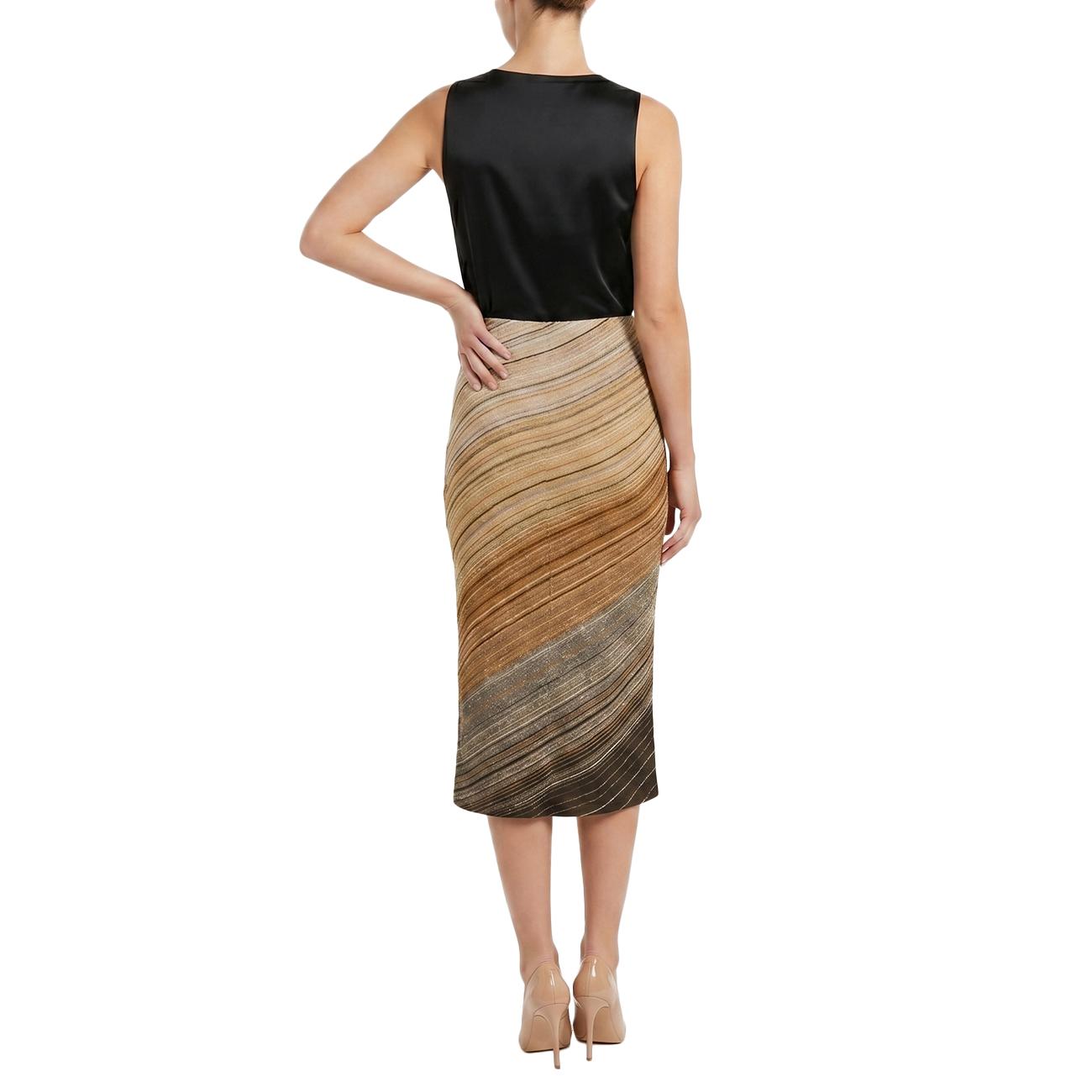 AKEP Gonna Lurex Degrade' GOKD13295 MARRONE 