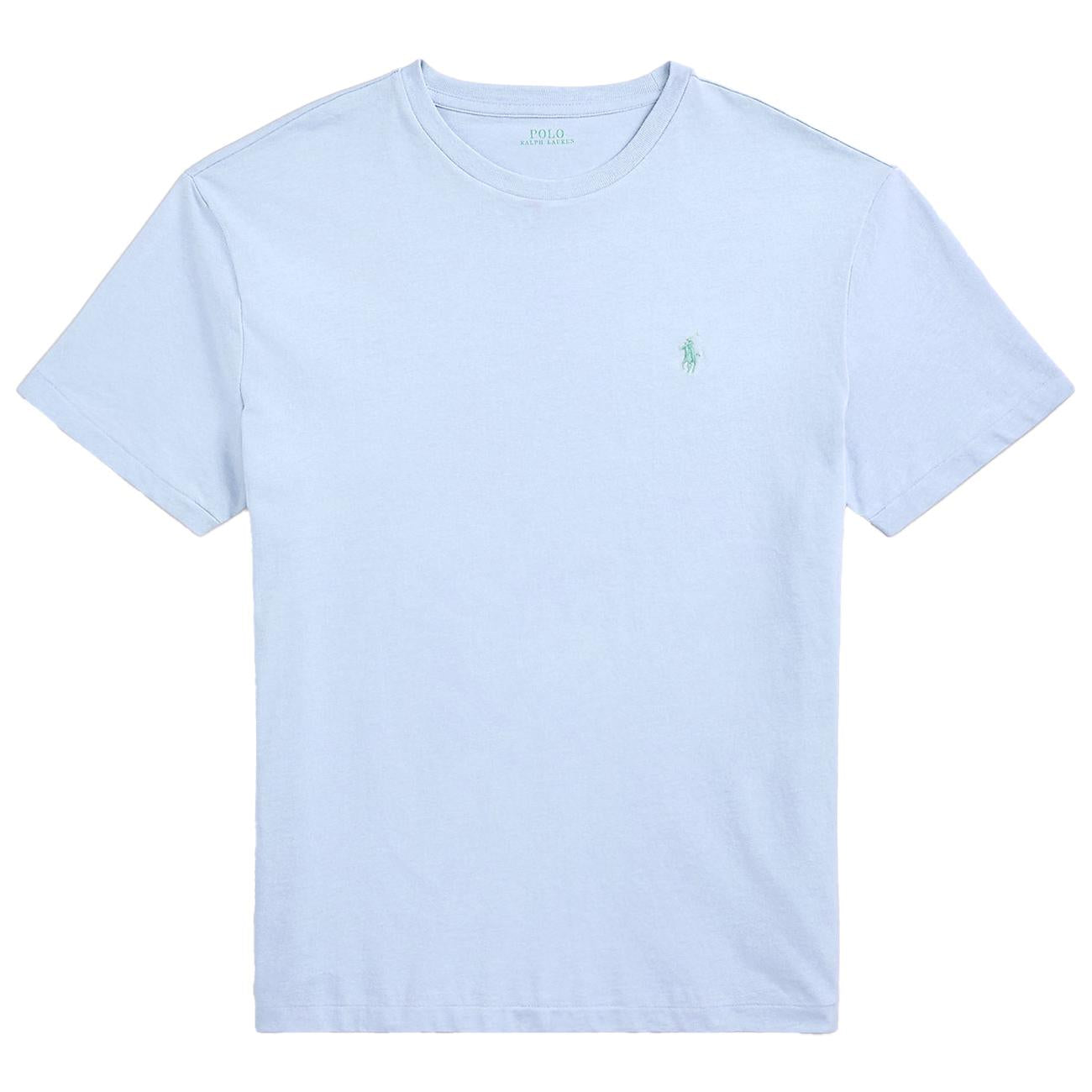 T-Shirt Girocollo Slim Fit Jersey Uomo Cornflower Blue 710671438 418 CORNFLOWER BLUE/C3173 POLO RALPH LAUREN 