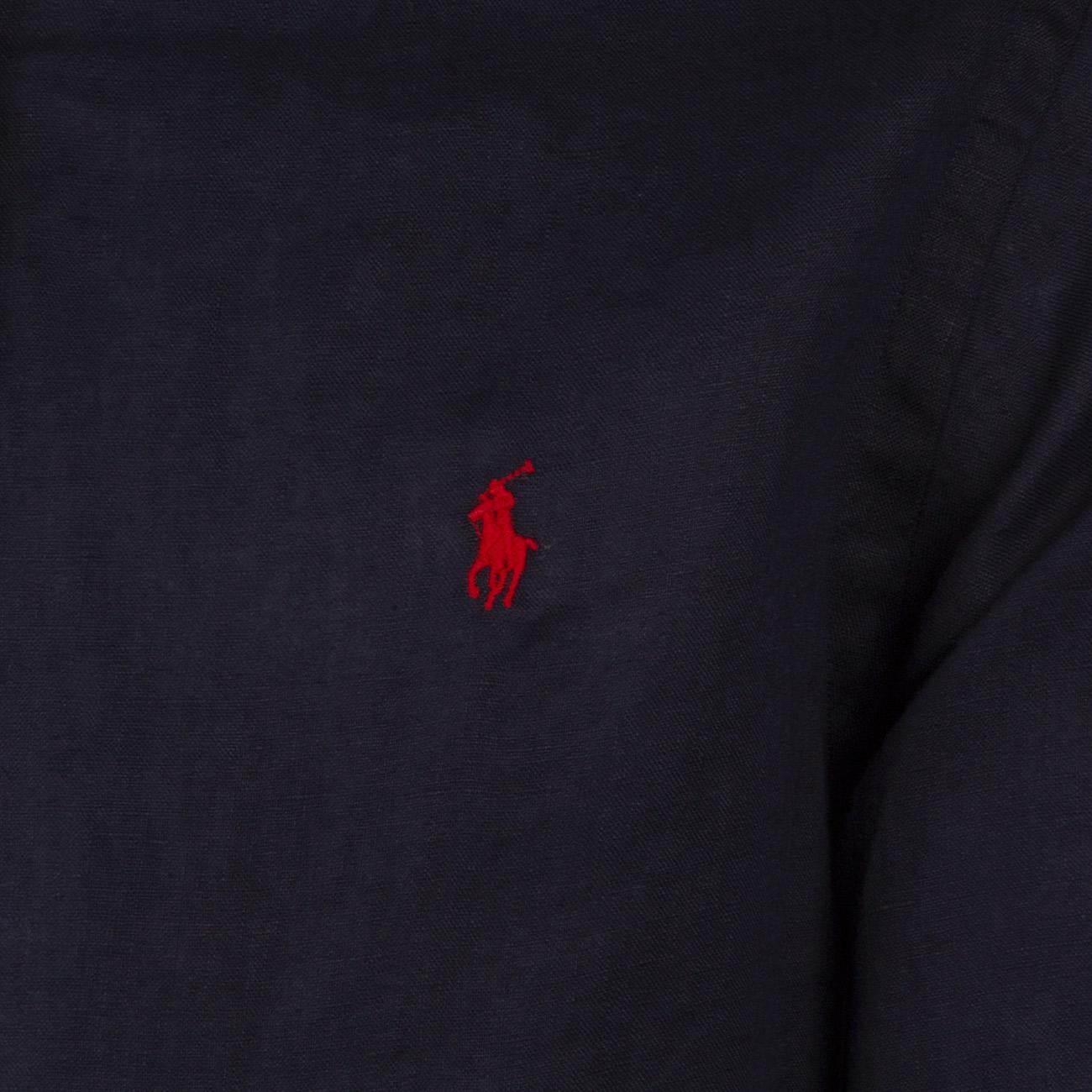 Camicia Lino Slim Uomo Newport Navy 710829443 001 NEWPORT NAVY POLO RALPH LAUREN 