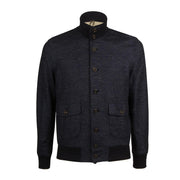 GIUBBINO U. BARRACUDA IN JERSEY C/BOTTONI LBM 35203/5/9314 BLU/GRIGIO L.B.M.1911. 