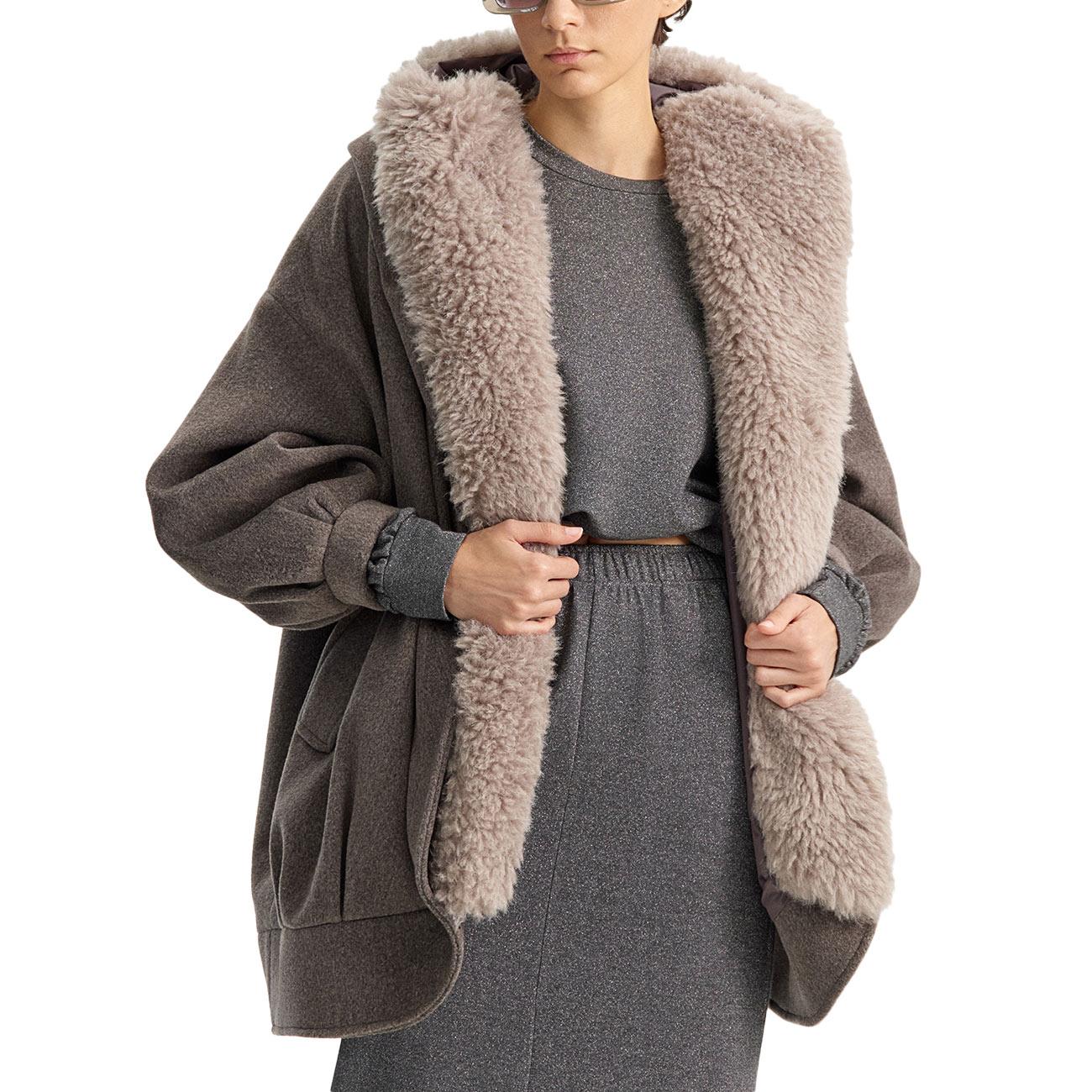 Pelliccia EFW250140 GRIGIO ELEH 