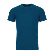T.SHIRT U. 120 TEC LAFATSCHER TOPO TS ORTOVOX 88123 PETROL BLUE ORTOVOX 