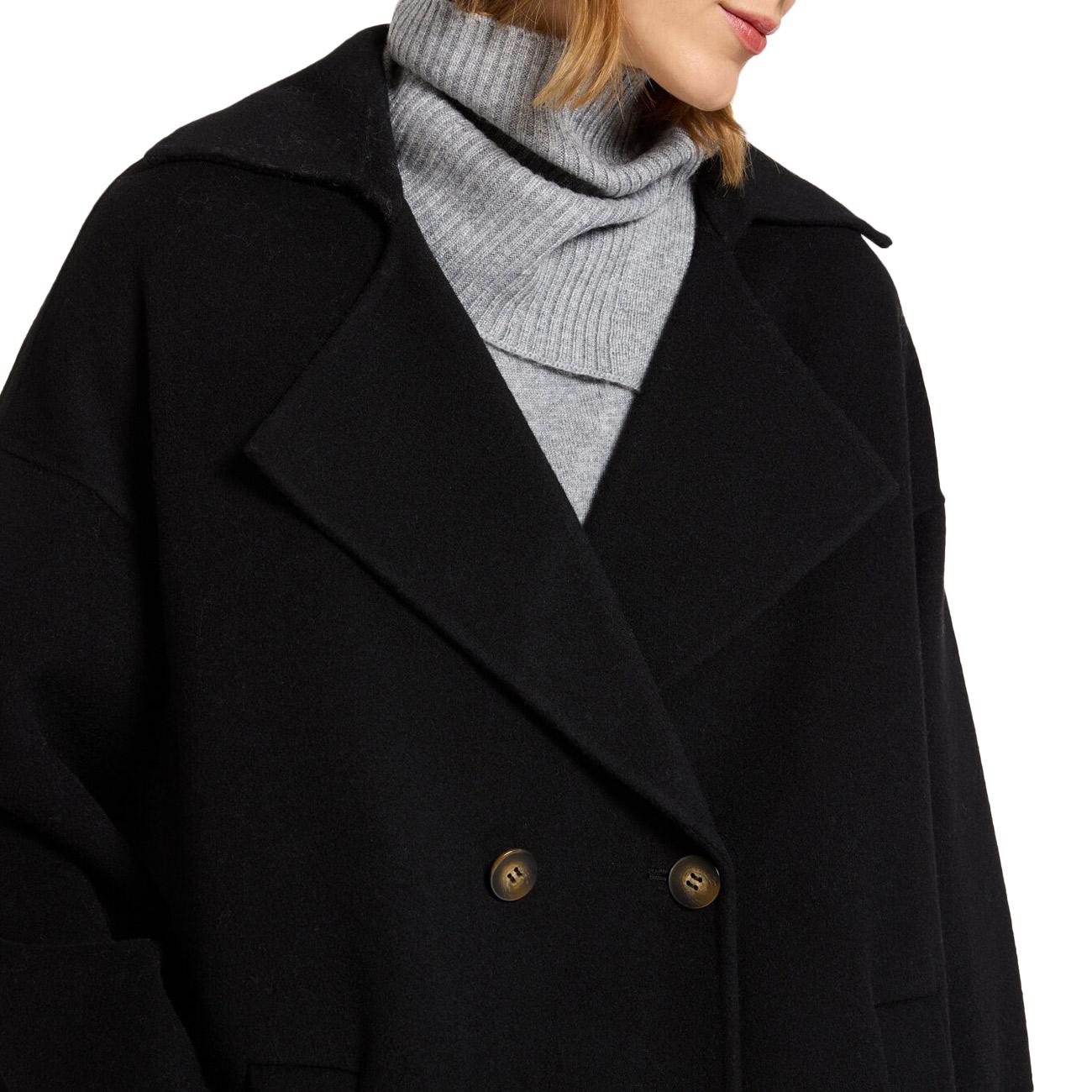 Caban Sartoriale Con Ampio Collo 8081E000162N 033 NERO ELENA MIRO' 