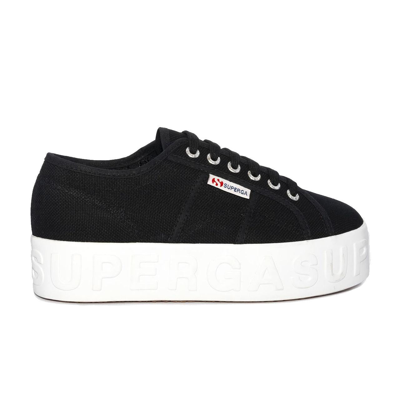 Scarpe 2790 3D Lettering Donna Nero S71183W/2790 999BLACK SUPERGA 