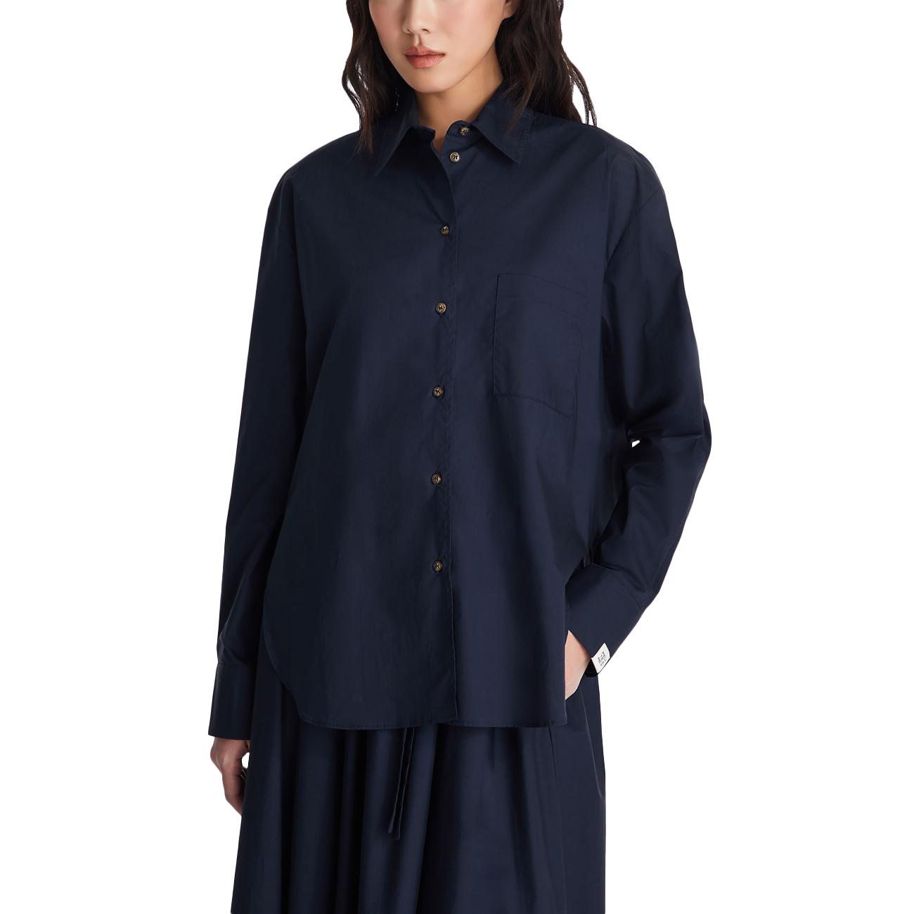 Camicia Buller Co 01 Oversize Con Taschino PED5707 99012444 230 BLU PEUTEREY 