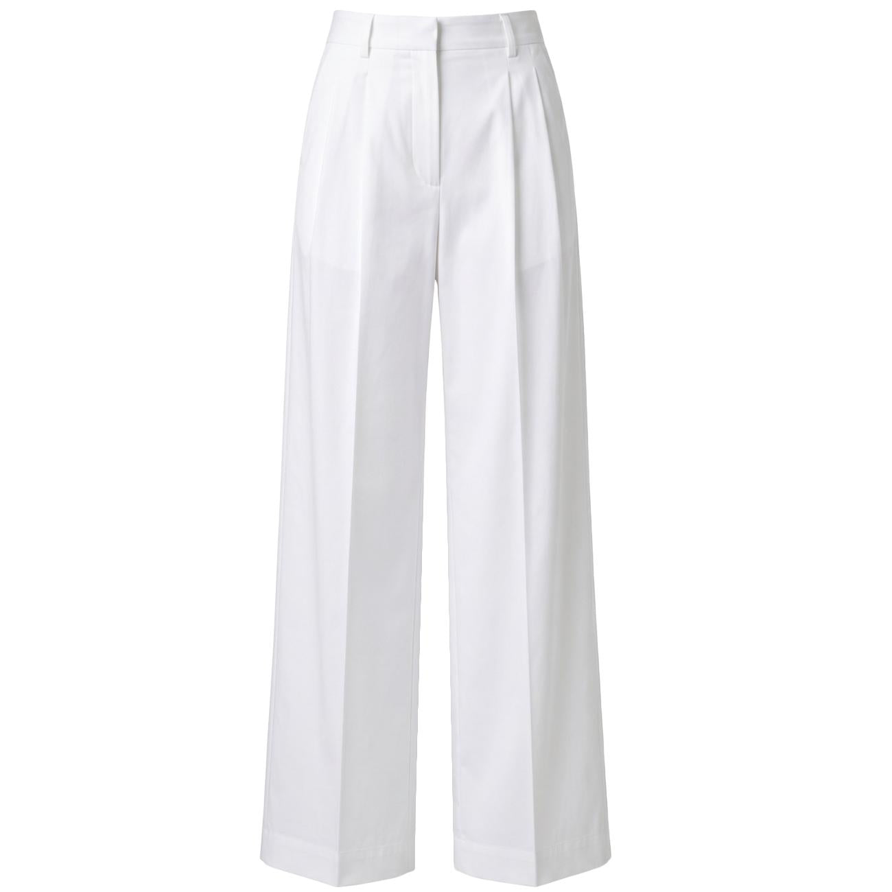 MASCHERONI Pantalone A Gamba Larga Con Pinces 2974 OTTICO 