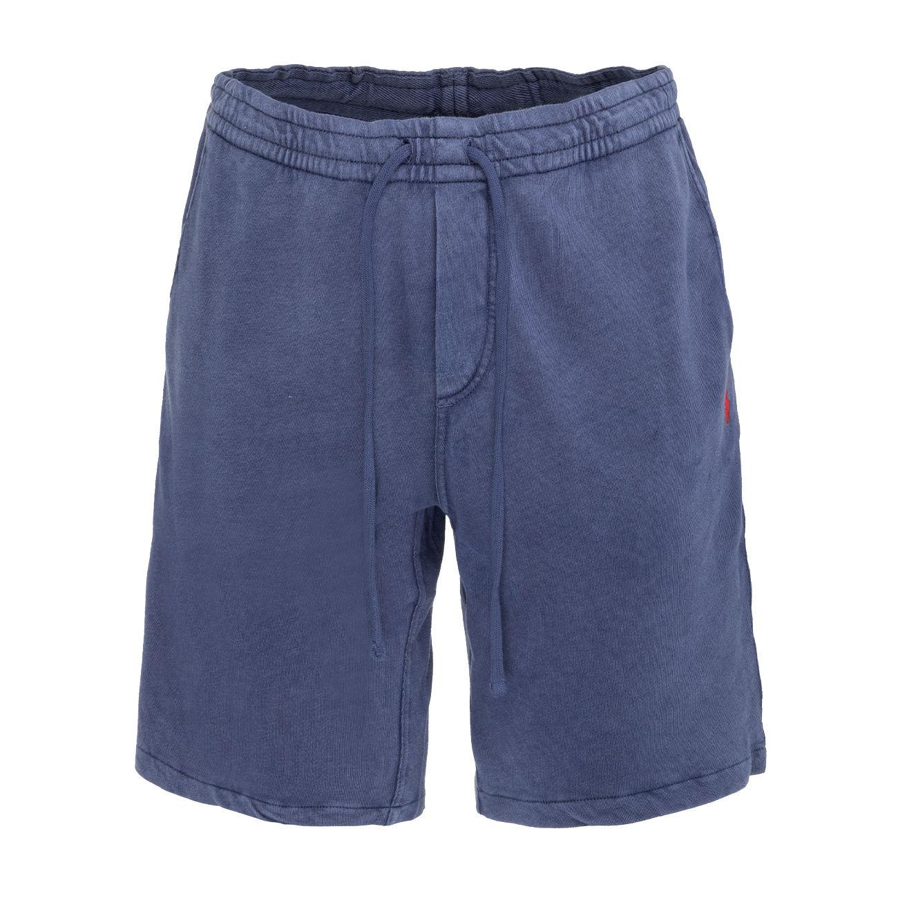 Bermuda In Cotone Garzato Uomo Light Navy 710704271 011 LIGHT NAVY POLO RALPH LAUREN 