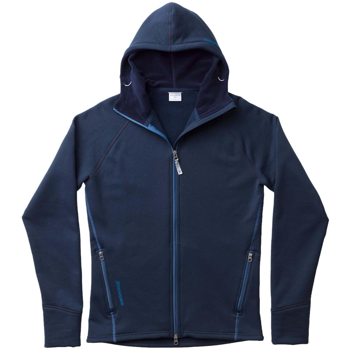 GIACCA U. IN PILE C/CAPP + F/ZIP HOUDINI 225984 703 BLUE ILLUSION HOUDINI 