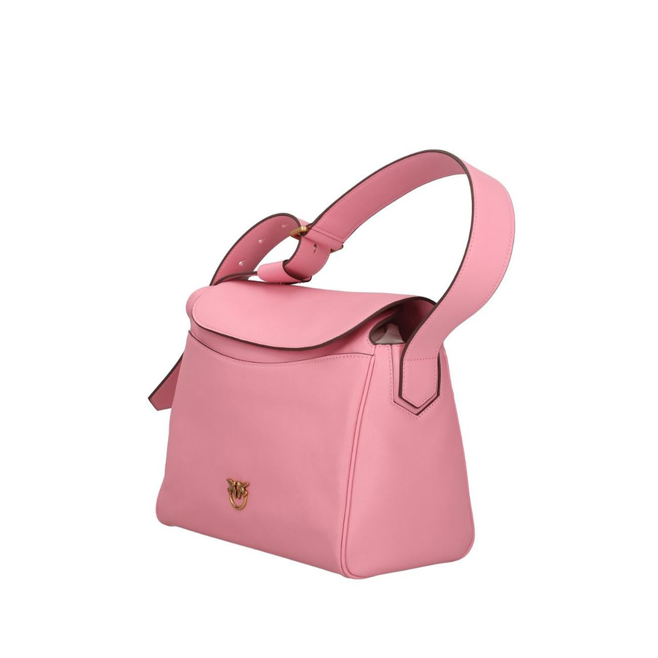 Borsa Leaf Hobo Classic Donna Rosa Marino Antique Gold 101442/A0QO P31Q ROSA MARINO/ANTIQUE GOLD PINKO BAGS 