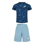 Set T-Shirt + Short Leaf Dye Bimbo Baiwornblue NK/86J519 BAIWORNBLUE NIKE 