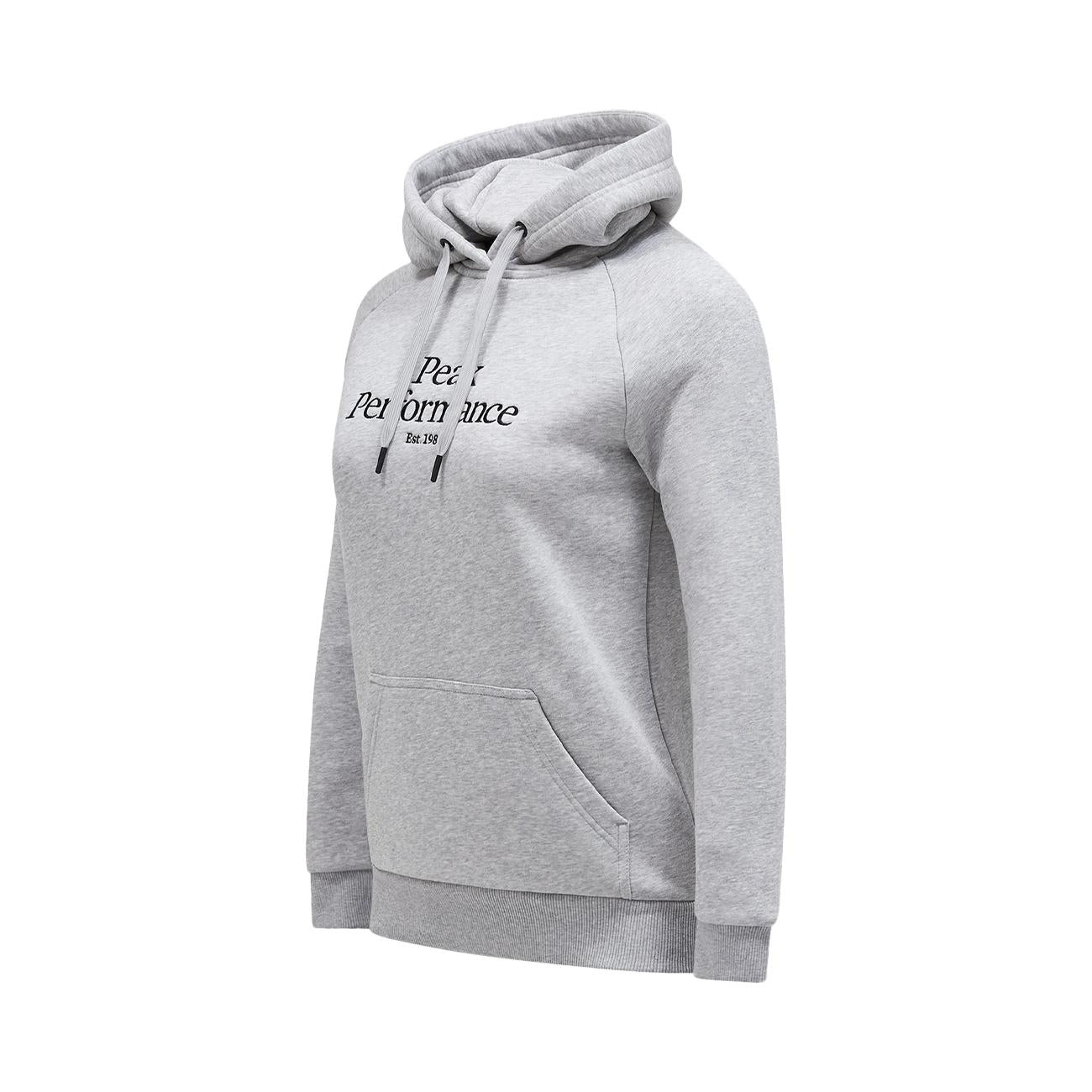 Felpa Original Donna Grey Melange Black G77747 080 MED GREY MELANGE/BLACK PEAK PERFORMANCE 