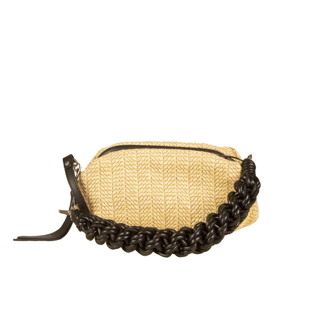 Clouch Colette Donna Corda Nero BS8404CLPGLRIG/PL 4218CORDA.NERO GIANNI CHIARINI 
