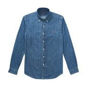 Camicia Oxford Slim Fit Uomo Denim 710548539 001 DENIM POLO RALPH LAUREN 