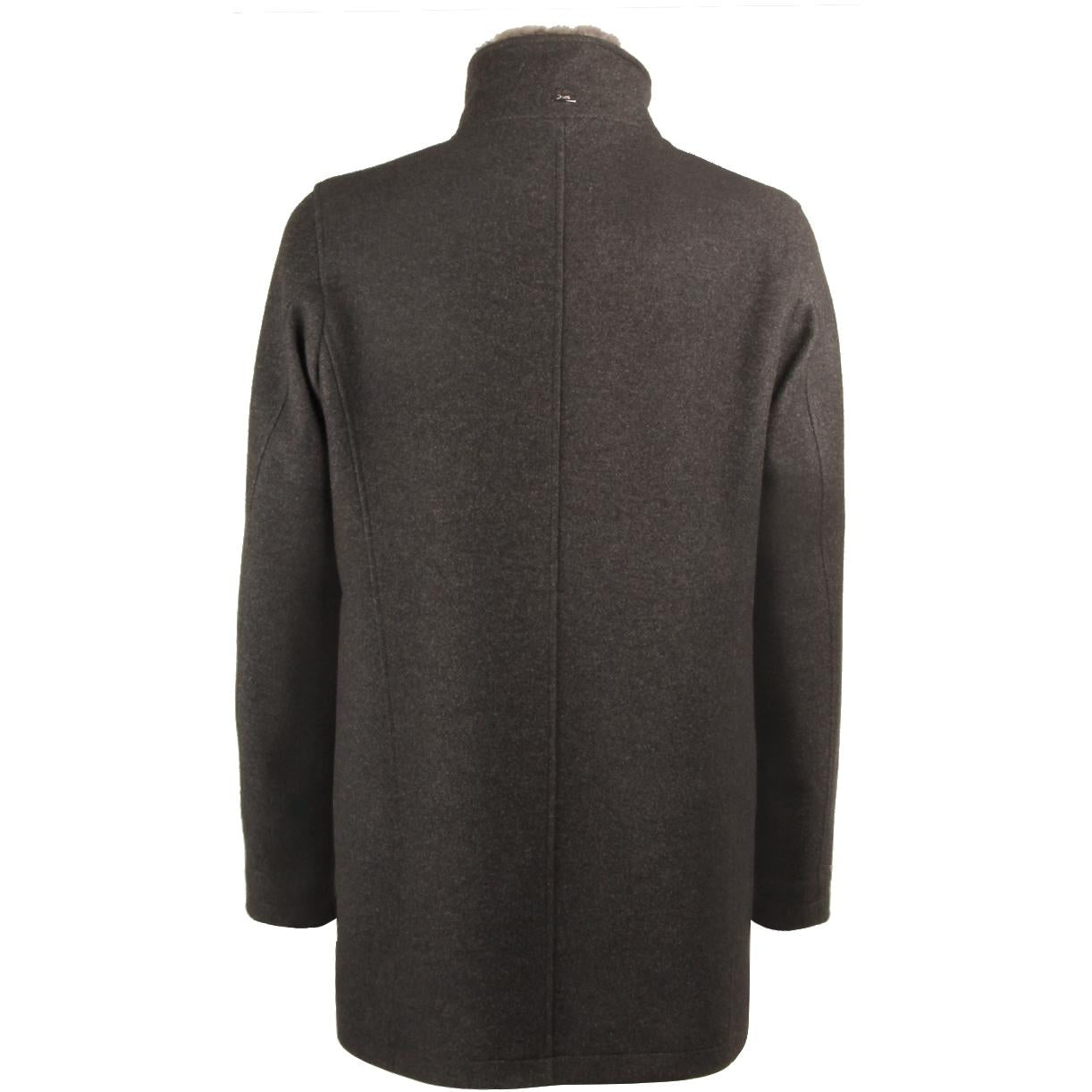 Cappotto In Lana Diagonale Uomo Grigio CA0071U39601 9480 GRIGIO HERNO 