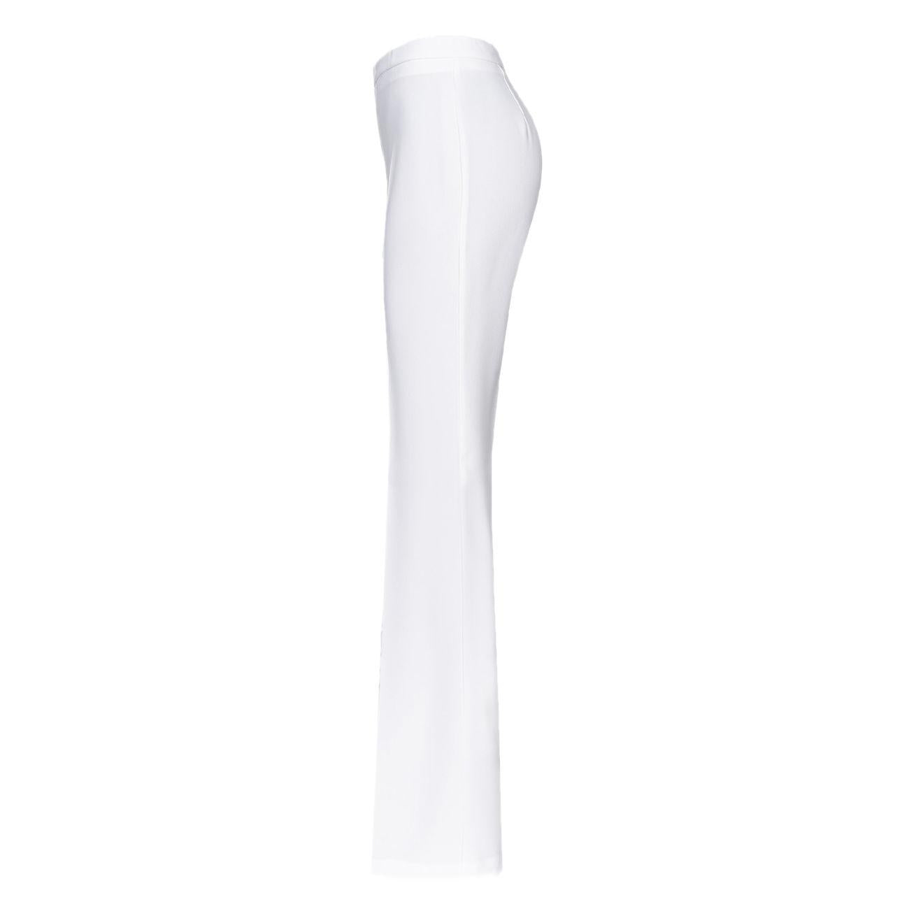 PANTALONE D. HULKA CREPE STRETCH PINKO 100054/7624 Z15/WHITE/BIANCO NEMBO PINKO 