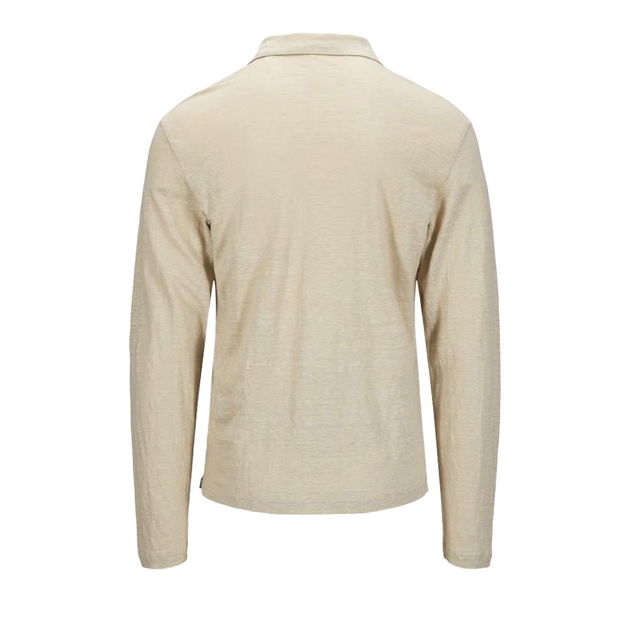 Polo In Lino Uomo Sabbia 60188/96803 010 SABBIA LA FILERIA 