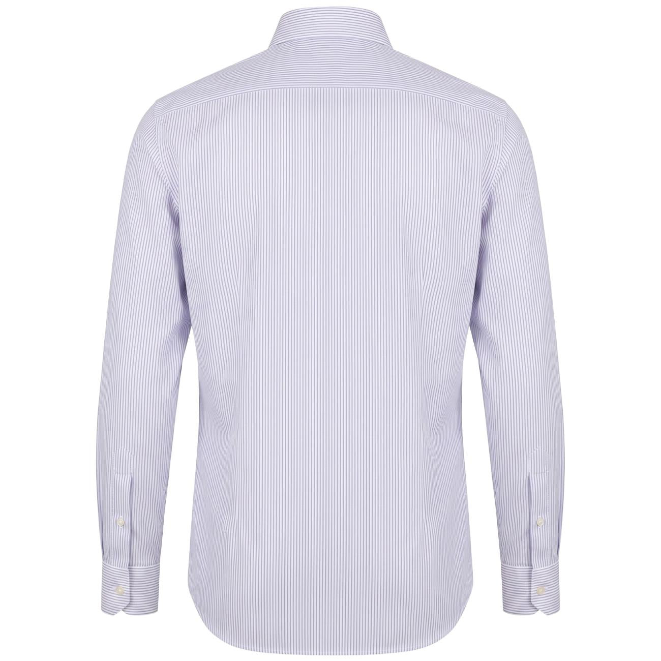 Camicia Slim SK Righe GMB/QMXCJE RC2 BIANCO/AZZURRO MASCHERONI 
