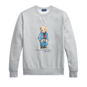 FELPA U. GC COT. C/ST. ORSO RALPH LAUREN 710853308 001 ANDOVER HEATHER DENIM POLO RALPH LAUREN 