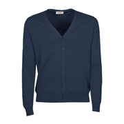 Cardigan In Cotone Uomo Blue MK10003 BLUE MARKUP 