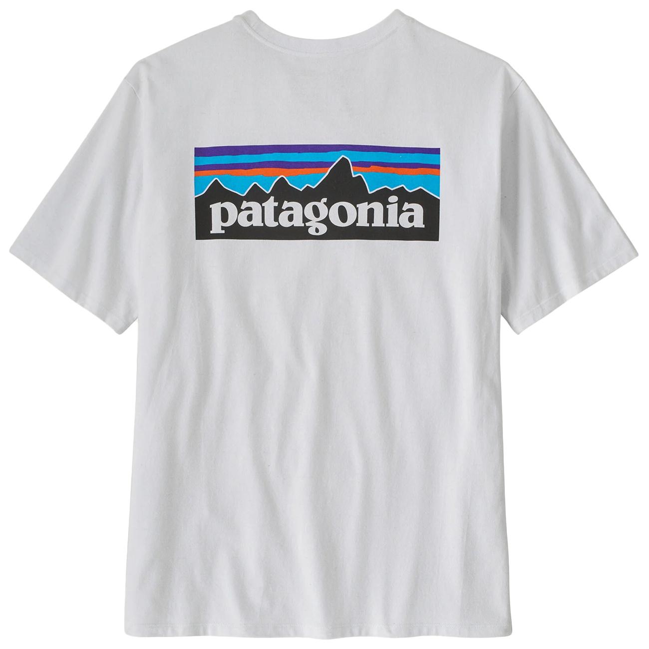Men's P-6 Logo Responsibili-Tee® 38504 WHI/WHITE PATAGONIA 