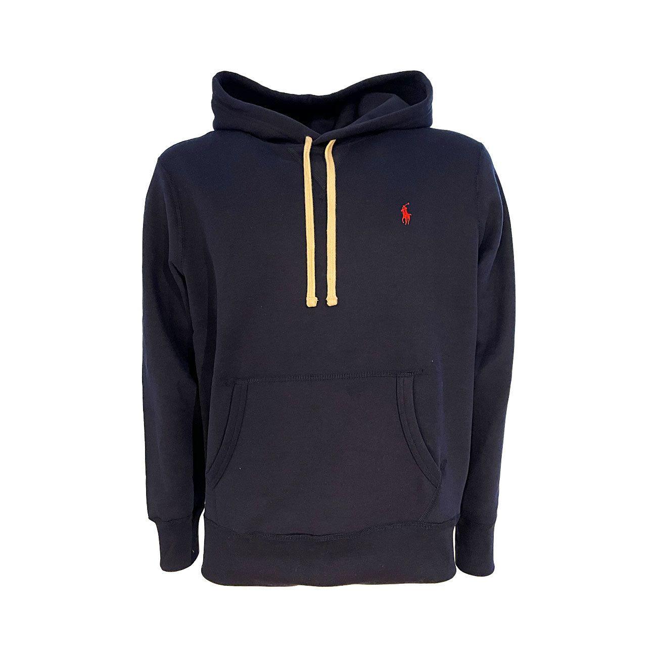 Felpa Con Cappuccio E Tasca Marsupio Uomo Navy 710766778 007 NAVY POLO RALPH LAUREN 