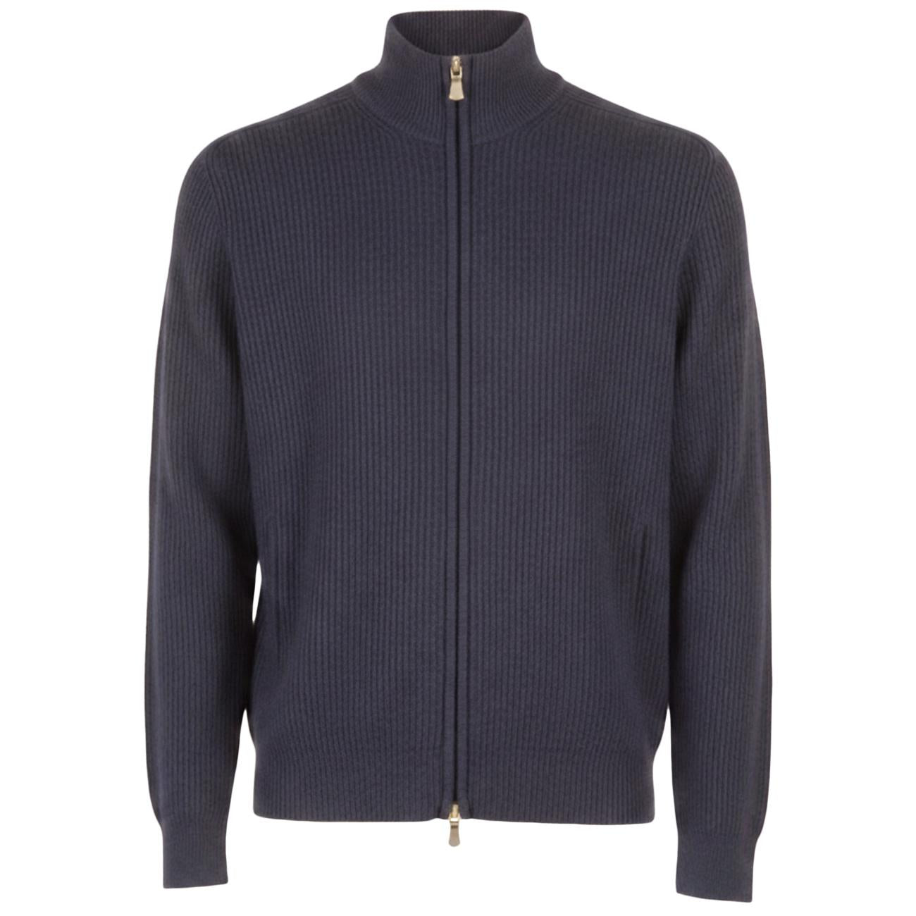 Maglia Full Zipp 23130/19688 589 BLU LA FILERIA 