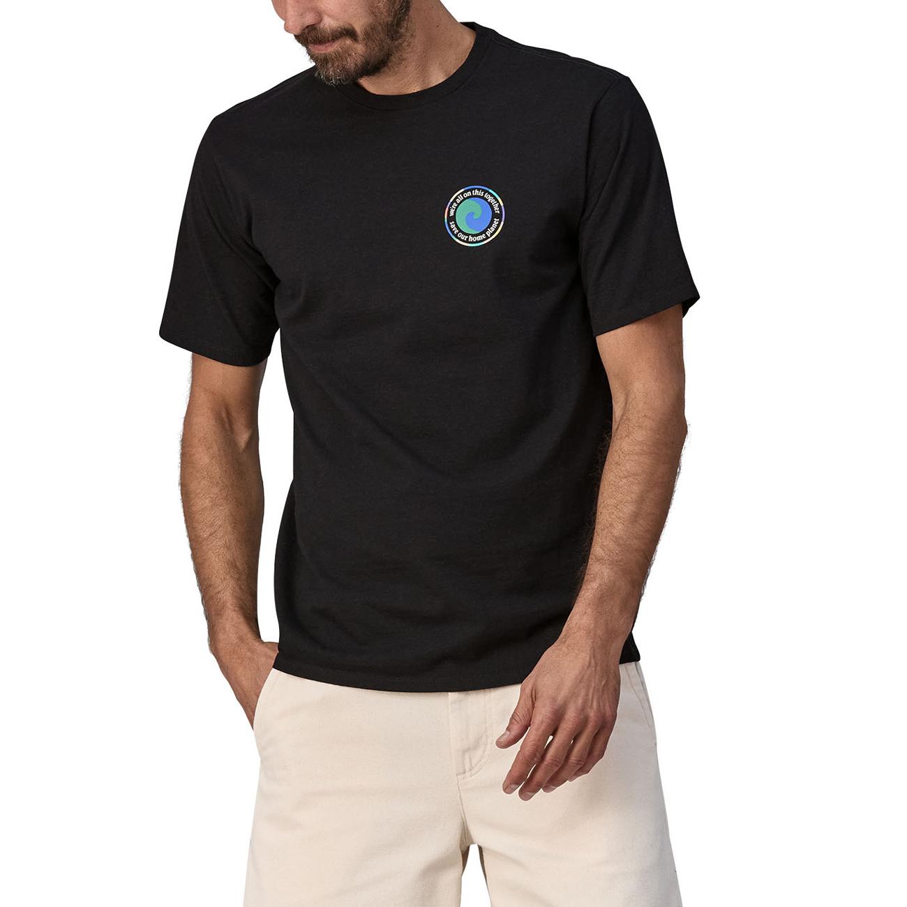 T-Shirt Unity Fitz Responsabili-Tee Uomo Ink Black 37768 INBK INK BLACK PATAGONIA 