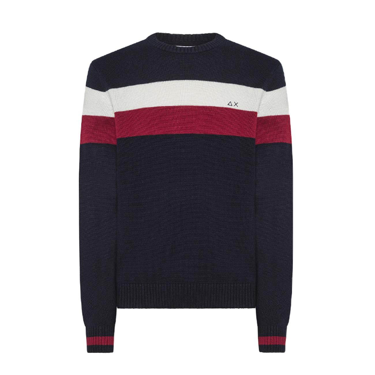 Maglia Righe Tonde Uomo Blu Navy K43159 07 BLU NAVY SUN68 