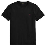 T-Shirt Girocollo In Jersey Slim Fit 710680785 001 RL BLACK POLO RALPH LAUREN 
