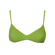 BRALETTE D. MAY V NECK TOP SAINT BARTH MAY 00005D 75 FLUO GREEN MC2 SAINT BARTH 