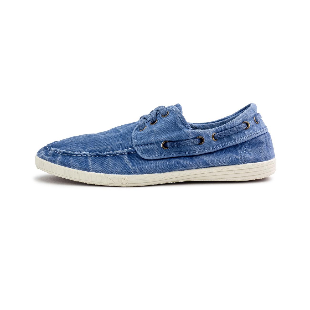 Mocassini Old Elbrus Uomo Celeste 303E 690 CELESTE NATURAL WORLD 