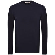 Maglia Girocollo In Lana Vergine 24157/25024 598 BLU LA FILERIA 