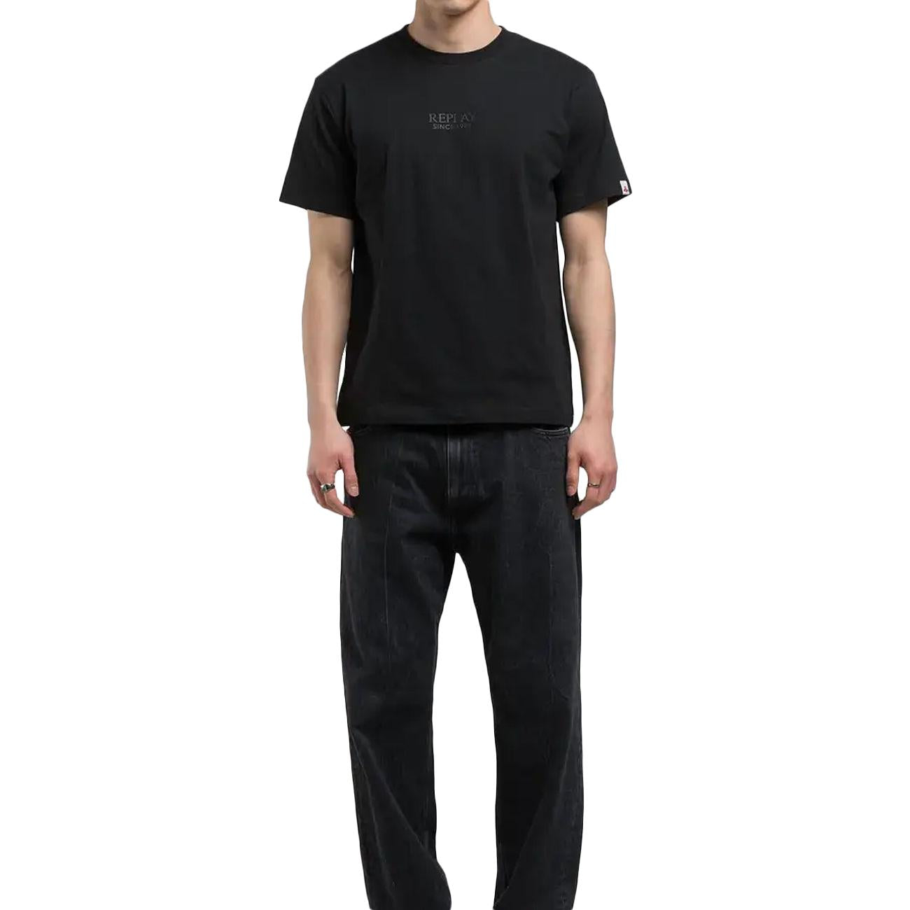 REPLAY T-Shirt Regular Fit Uomo Nero M3047.000.23732P 098 BLACK 