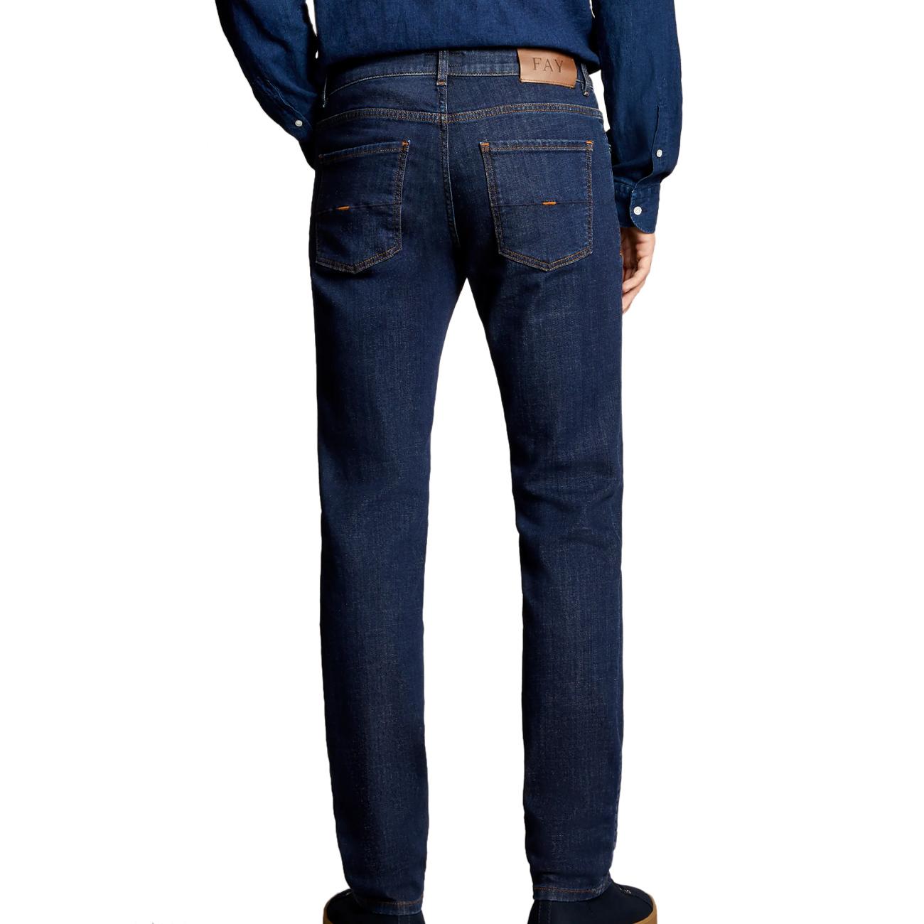 Jeans Slim Fit Uomo Blu Denim NTM8248196LVWEU808 BLU DENIM FAY 
