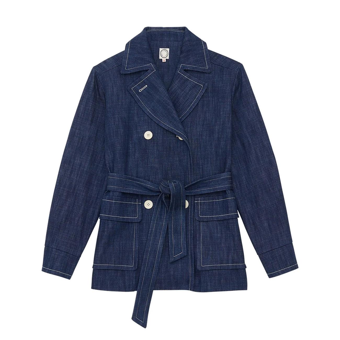 Cappotto Pikot Donna Blue Jeans 12M012CO851 P243 BLUE JEAN INES DE LA FRESSANGE 