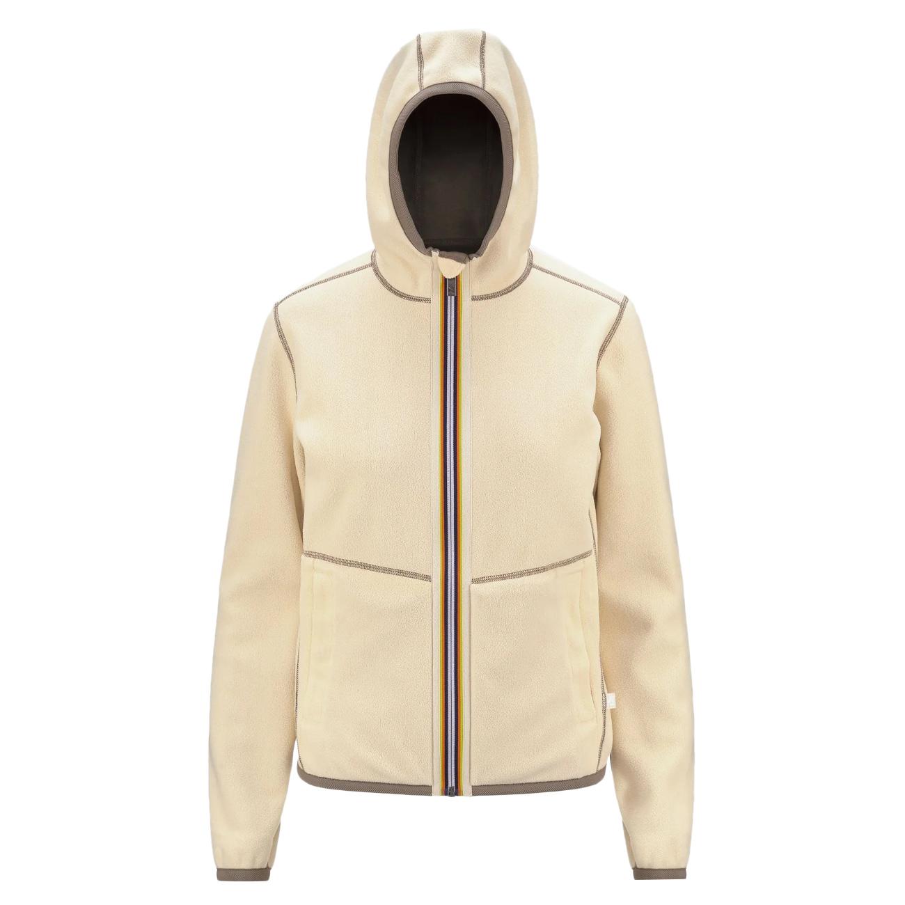 Bomber Lily Velour Polar Pile Donna Beige K5117YW AJ7 BEIGE/BEIGE K-WAY 