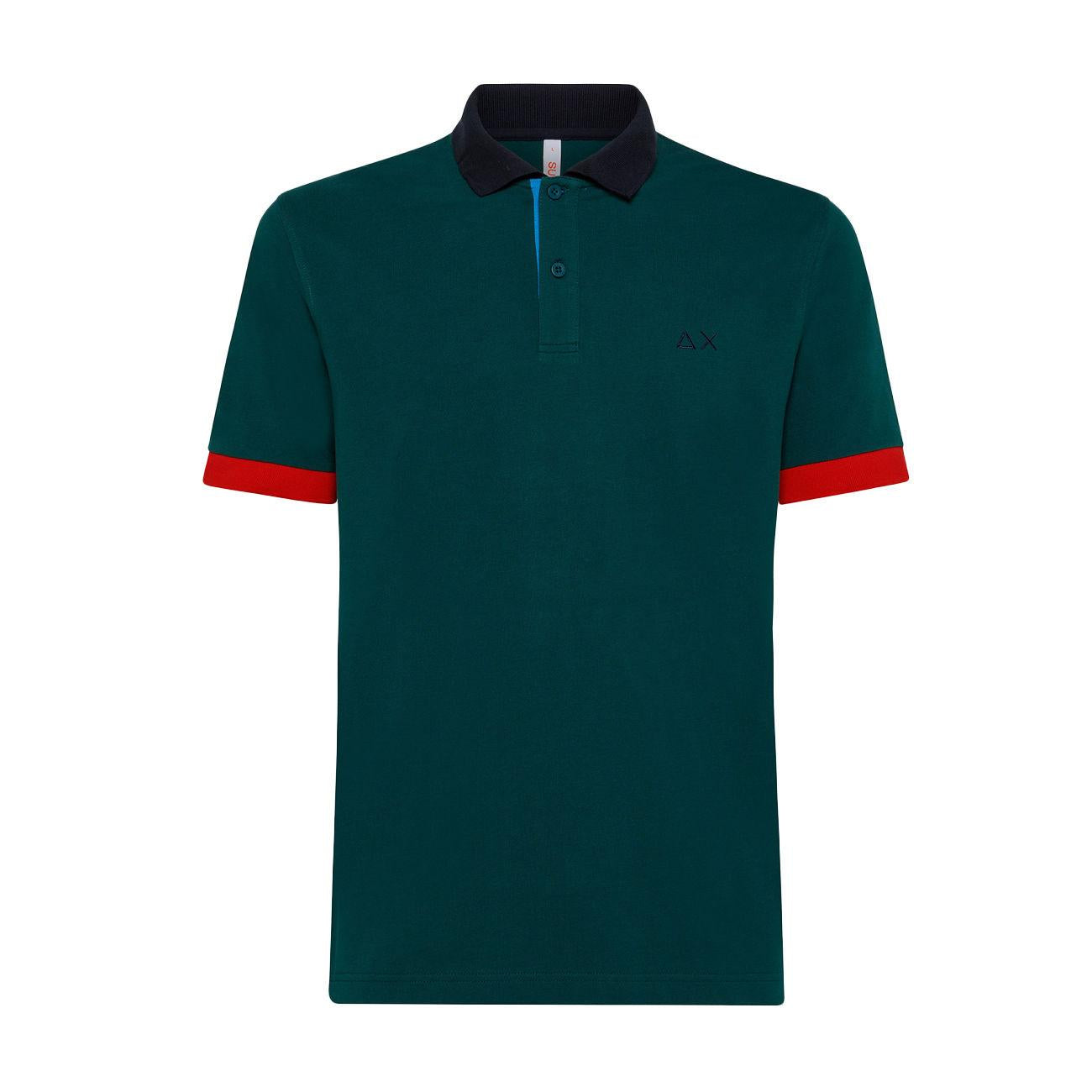 POLO U. 3 COLOR WAY EL. S68 A33114 50/VERDE INGLESE SUN68 