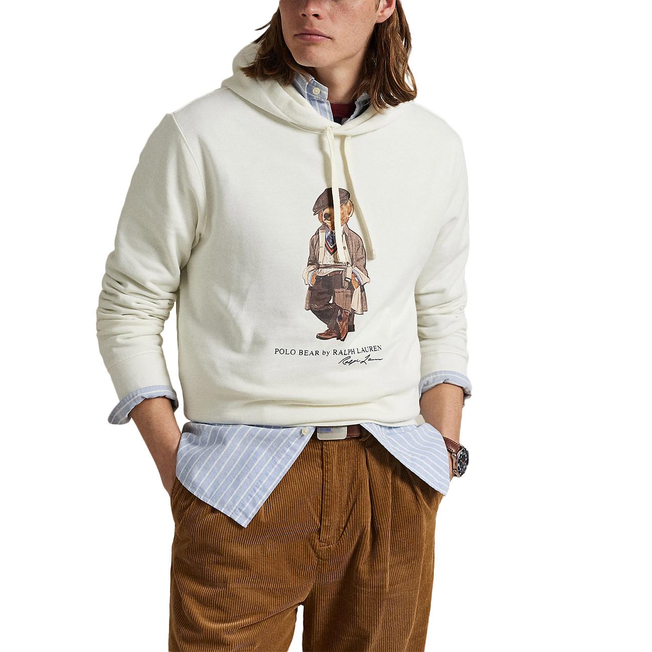  710980306 001 DECKWASH WHITE HRTG BEAR POLO RALPH LAUREN 