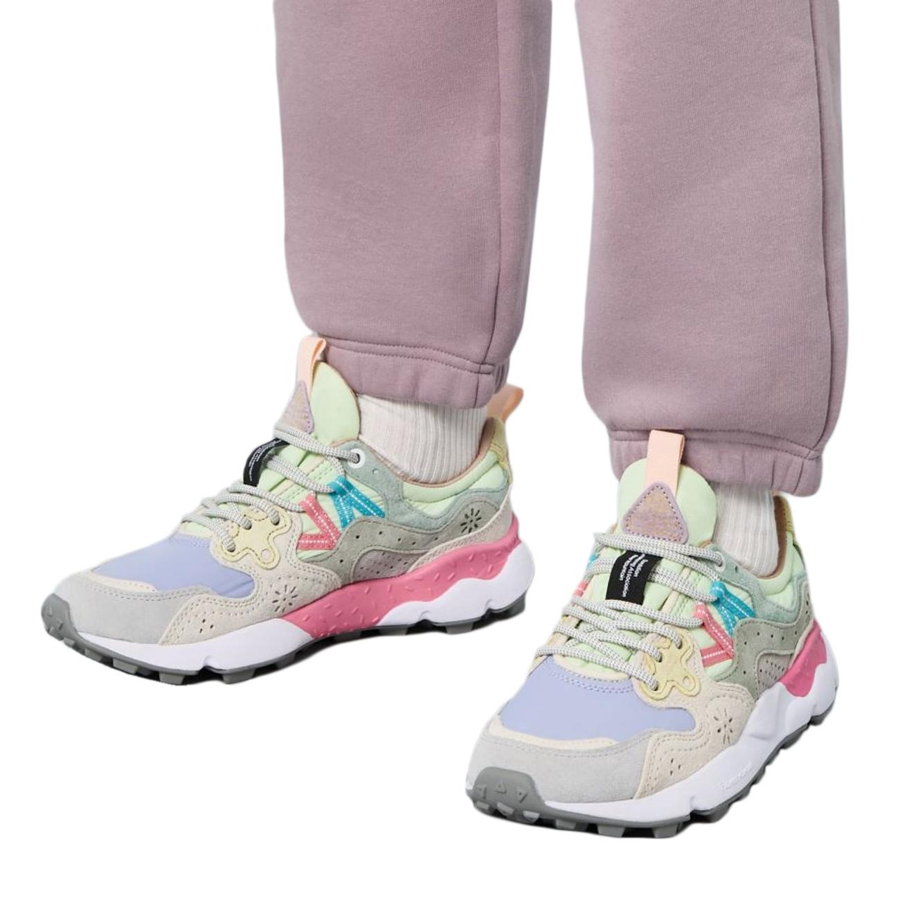 Sneakers Yamano 3 Donna Grigio Chiaro Lilla 1B88001201781701 LIGHTGREY/LILAC FLOWER MOUNTAIN 