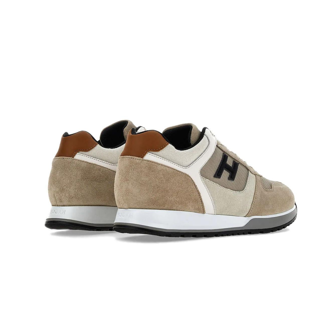 SCARPA U. H321 ALLACCIATO H FLOCK HOGAN HXM3210Y860MGW15AA BEIGE/NERO/AVORIO HOGAN 