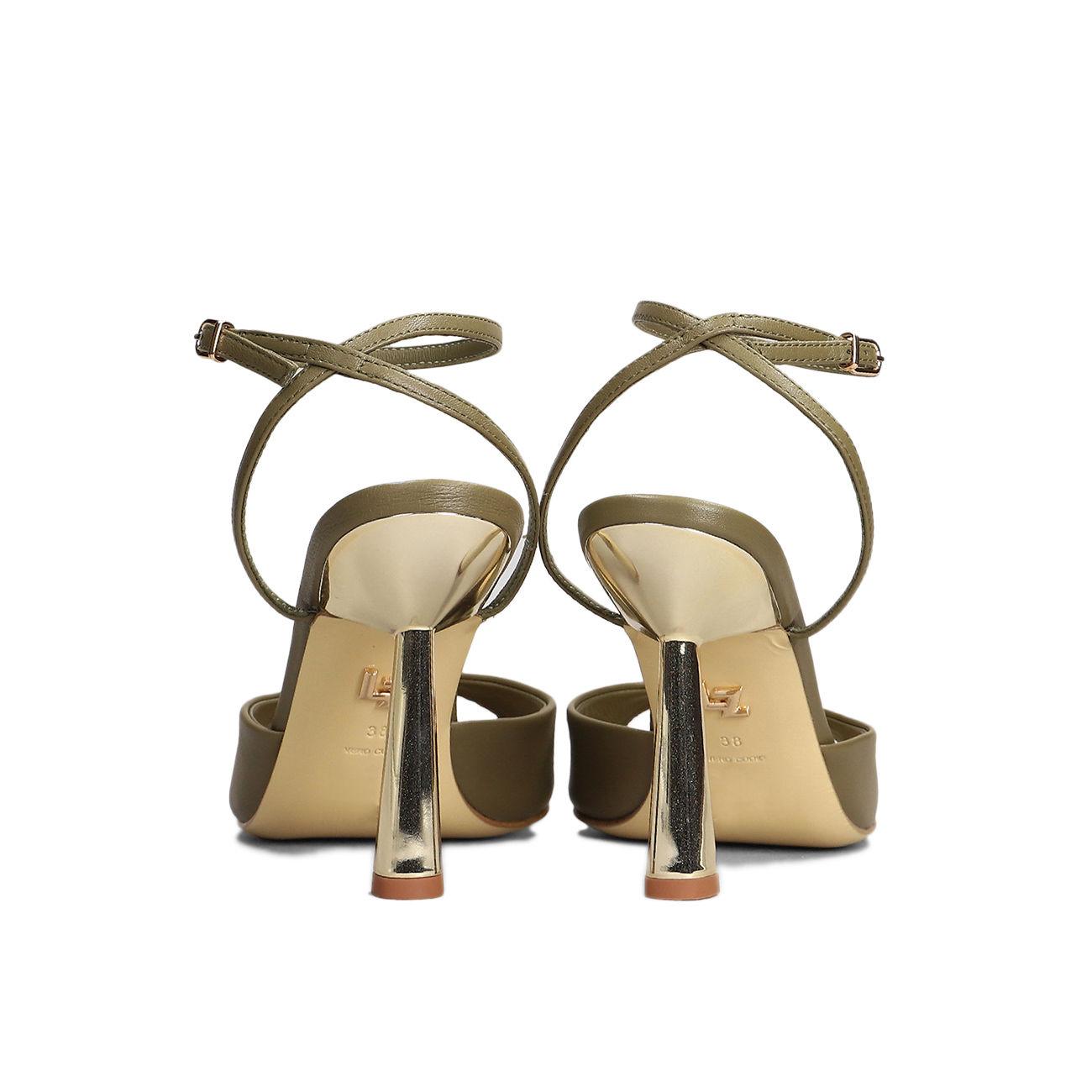 SANDALO D. MANTUA LC 076Z14BK/A/V23 OLIVA LOLA CRUZ 