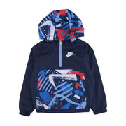 Felpa Con Cappuccio Bimbo Midnight Blue NK/86J187 U90MIDNIGHT BLUE NIKE 