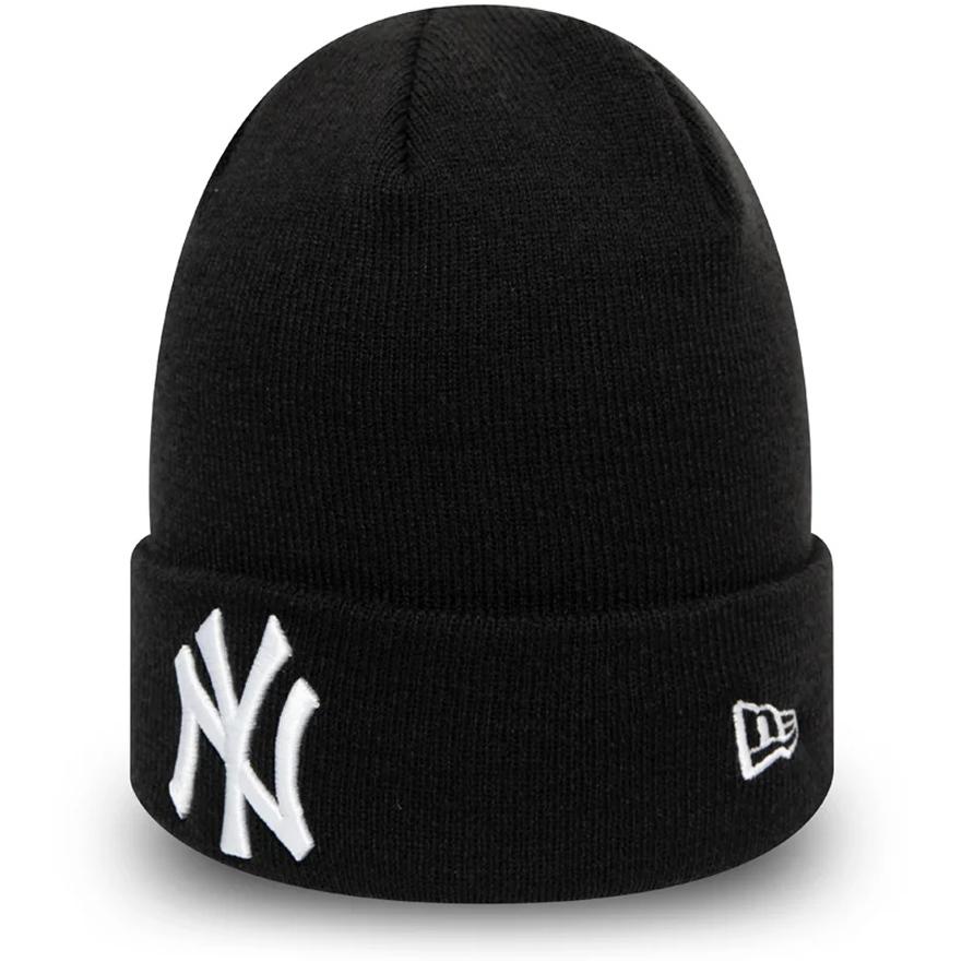 Cappello Beanie New York Yankees Uomo Black White 12122728 BLACK/WHITE NEW ERA 