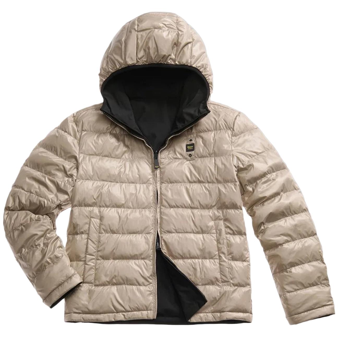 Piumino Ballard Reversibile Nylon Neoprene 25WBLUC06082-005480 999 NERO BLAUER 